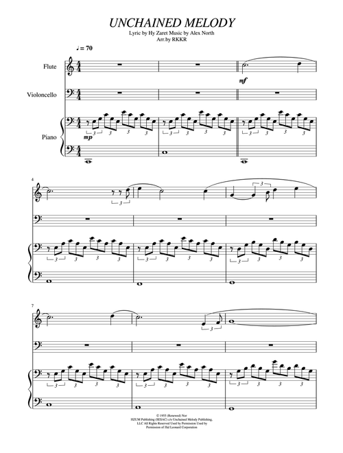 Unchained Melody (Arr. RKKR) - Barry Manilow (Small Ensemble)