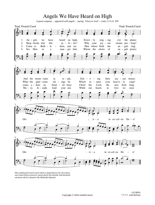 Angels we have heard on high - Misc Christmas