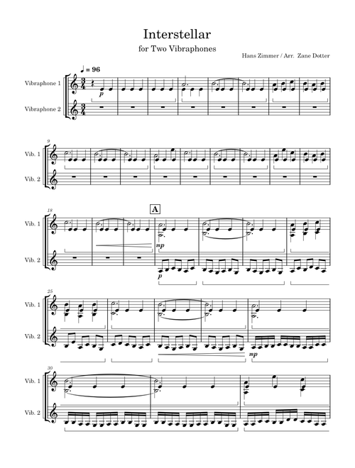 Interstellar for Two Vibraphones