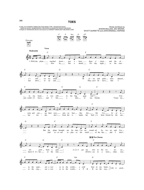 Toes - Zac Brown Band (Mandolin)