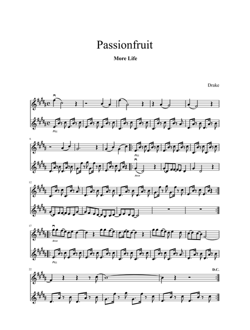 Drake - Passionfruit