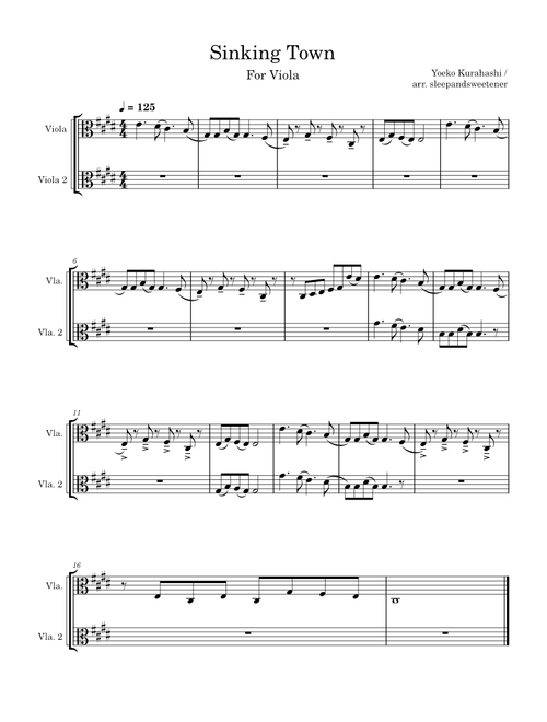 Sinking Town – Viola