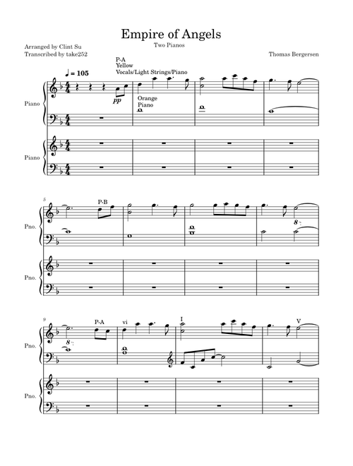 Empire of Angels – Thomas Bergersen (Two Pianos)