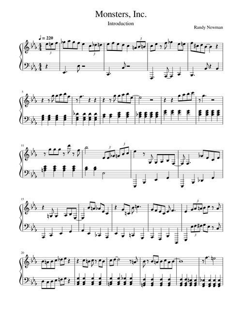 Monsters, Inc. (If I Didn't Have You) – Randy Newman