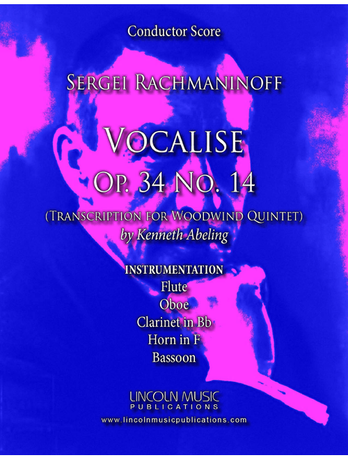 Rachmaninoff - Vocalise Op. 34 No.14 (for Woodwind Quintet) (Arr. Kenneth Abeling) - Sergei Rachmaninoff (Woodwind Ensemble)