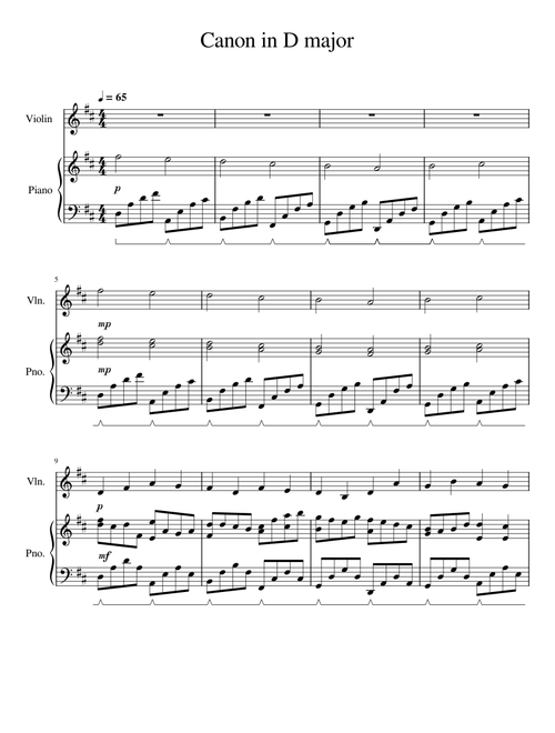 Canon in D Piano-Violin – Nguyễn Hương Giang 3