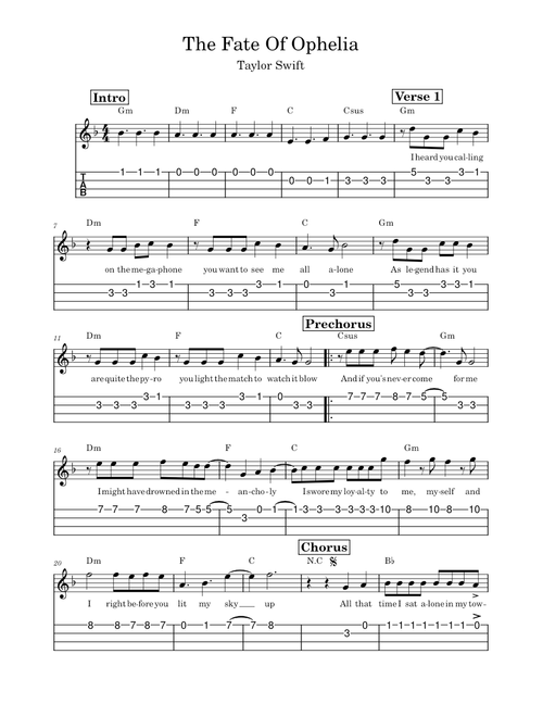 The Fate of Ophelia – Taylor Swift