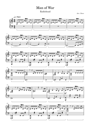 man-of-war-radiohead-sheet-music-with-chords-for-piano-solo-easy