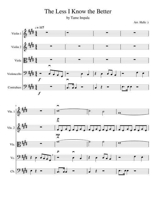 The Less I Know The Better for String Orchestra