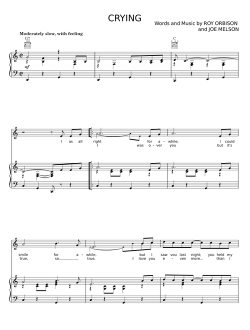 Crying - Roy Orbison