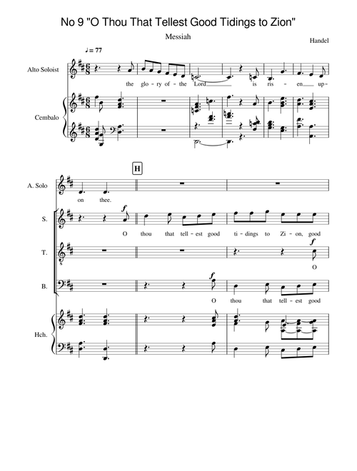 Messiah| No.09: O Thou That Tellest Good Tidings to Zion