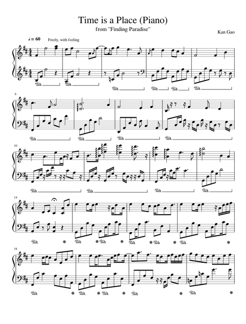 Time is a Place (Piano)