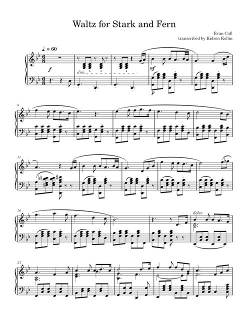Waltz for Stark and Fern