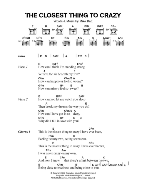 The Closest Thing To Crazy - Katie Melua (Guitar Chords-Lyrics)