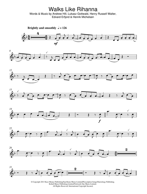 Walks Like Rihanna - The Wanted (Flute Solo)
