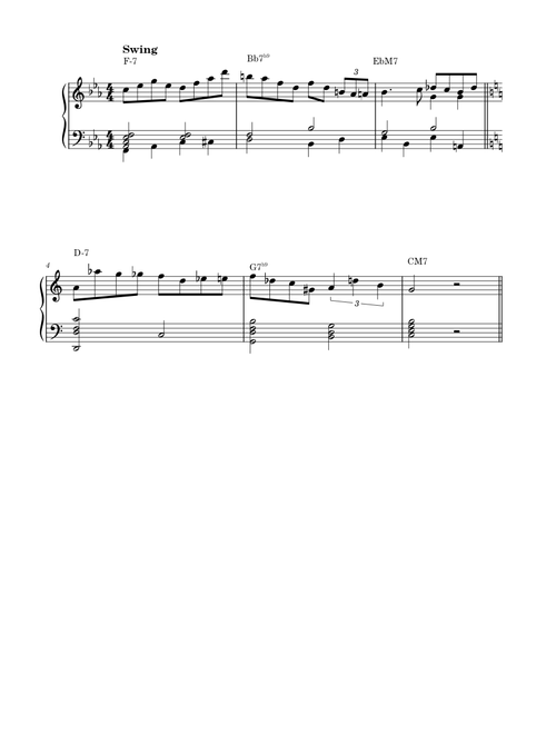 Jazz Licks over a ii-7 V7 IM7 Chord Progression – Ryan M
