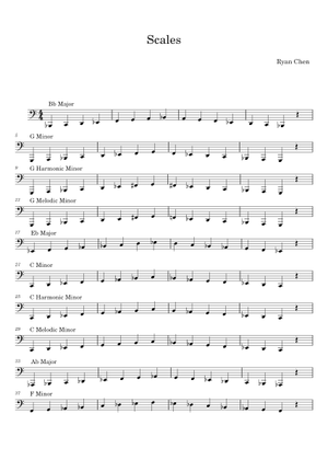 Chromatic Scales Sheet Music for Flute (Solo) | MuseScore.com