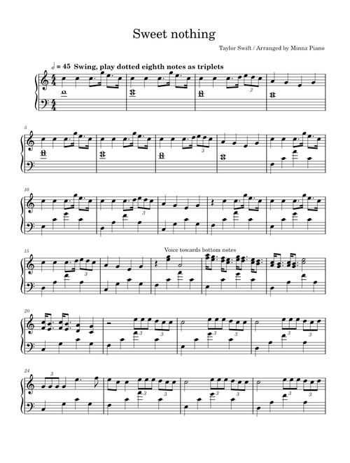 Sweet Nothing – Taylor Swift