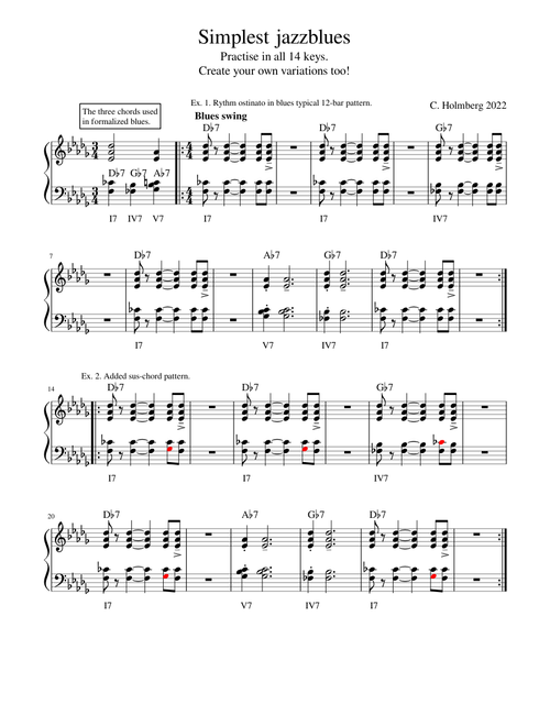 Simplest jazzblues