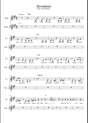 Seventeen Sheet Music for Piano (Solo) | MuseScore.com