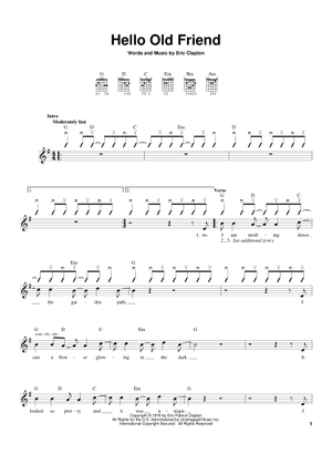 Play Official version of Tears in heaven Sheet Music by Eric