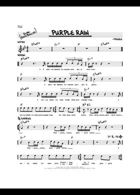 Free Purple Rain by Prince sheet music | Download PDF or print on