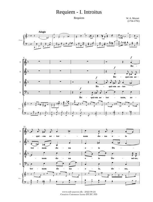 Requiem, 1. Introitus - Mozart