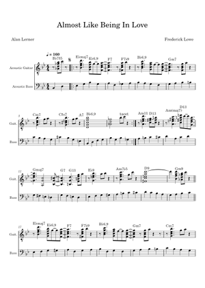 Almost Like Being in Love - Frederick Loewe Sheet Music for
