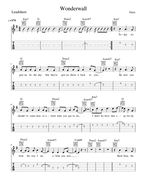 Wonderwall - Oasis