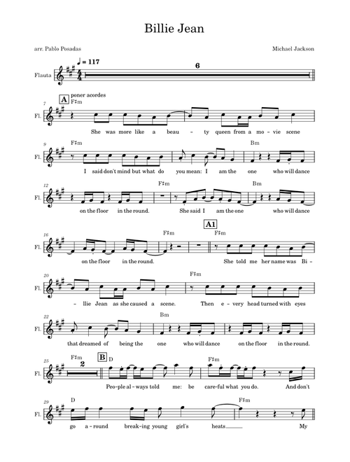 Billie jean – Michael Jackson (voice transcrption)