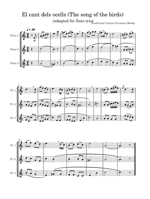 El cant dels ocells – Traditional Catalán Christmas Melody