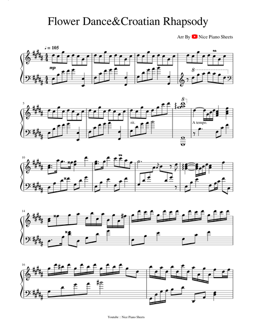 Flower Dance&Croatian Rhapsody(花舞&克羅埃西亞狂想曲)