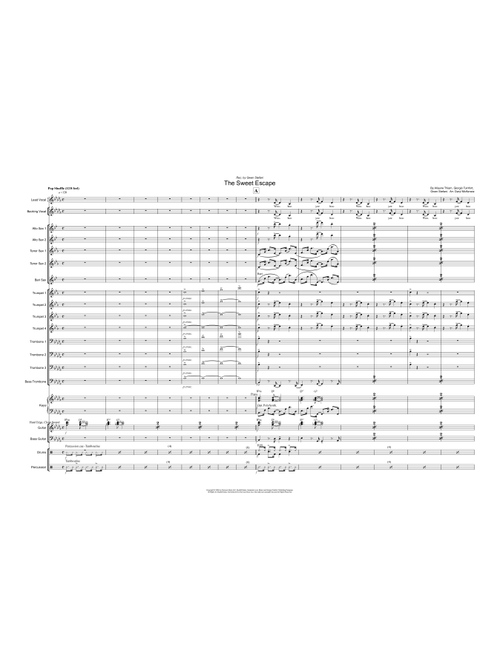 The Sweet Escape (Arr. Daryl McKenzie) - Gwen Stefani Featuring Akon (Large Ensemble)