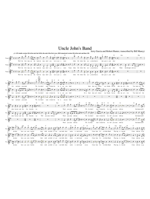 Uncle John's Band – Grateful Dead