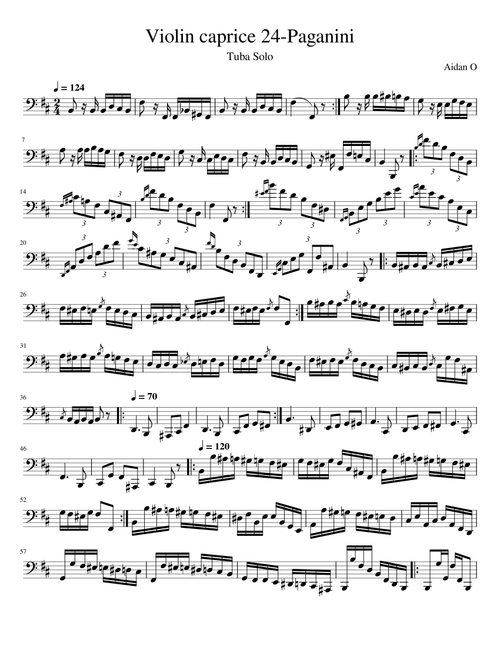 Violin Caprice 24-Paganini