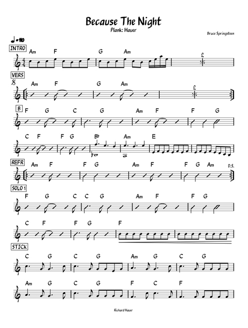 Because the night – Bruce Springsteen