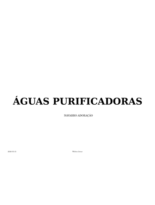 Águas purificadoras - D - Ana Beatriz e Welton - Violão + Tablatura