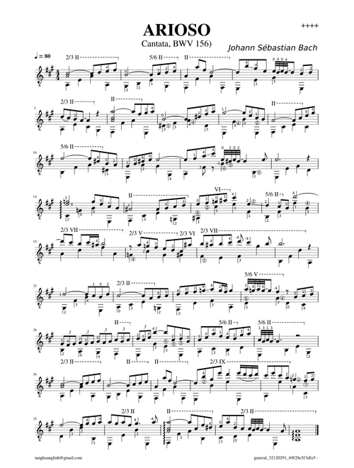 ARIOSO (Cantata, BWV 156) – J.S. Bach