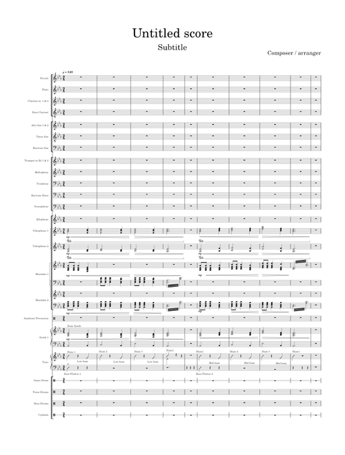 When the party's over – Marching Band