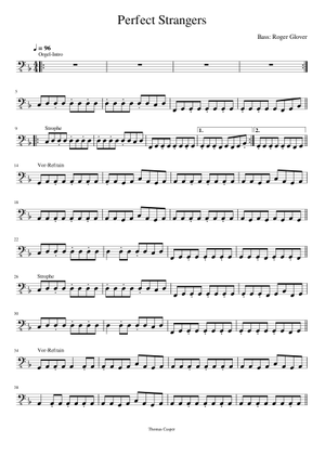 Play Official version of Perfect strangers Sheet Music by Deep