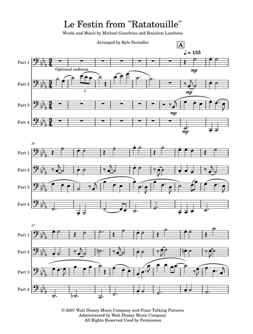 Le Festin (Arr. Kyle Steindler) - Michael Giacchino, Boualem Lamhene (Brass Ensemble)