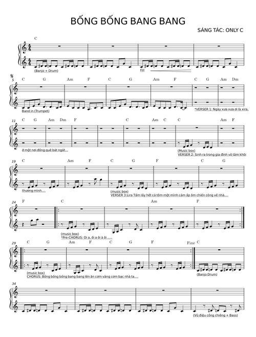 BỐNG BỐNG BANG BANG - ONLY C