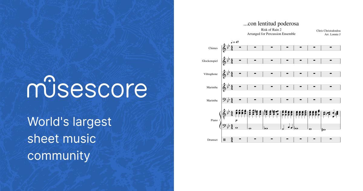 ...con lentitud poderosa – Chris Christodoulou Sheet music for Piano