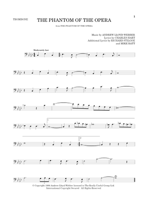 Play Official version of The phantom of the opera Sheet Music by