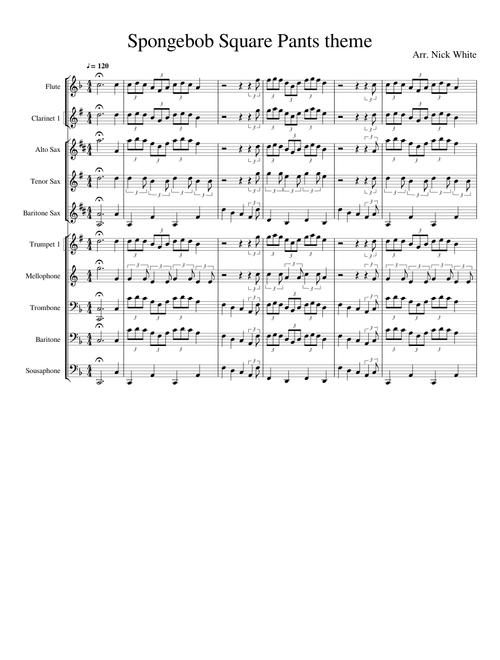 Spongebob Square Pants theme - small pep tune