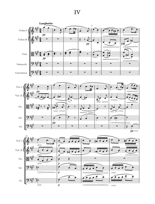 Serenade for Strings, Op.22 IV. Larghetto – Antonín Dvořák
