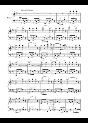 Piano Sonata In F-sharp Minor, D.571 – Franz Schubert Sheet Music