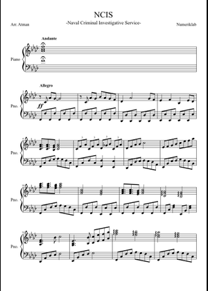 Ncis theme – Misc Television NCIS THEME Sheet Music for Flute (Solo ...