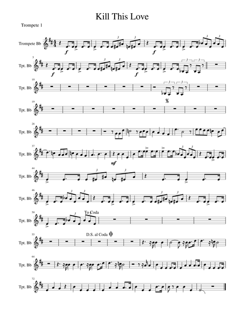 Kill This Love.mscz trumpet 1
