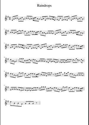 Raindrops – Misc tunes Sheet Music for Piano (Solo) easy | MuseScore.com